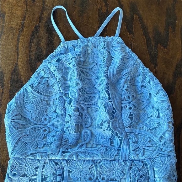 Lovers + Friends Blue Lace Dress - Picture 4 of 6